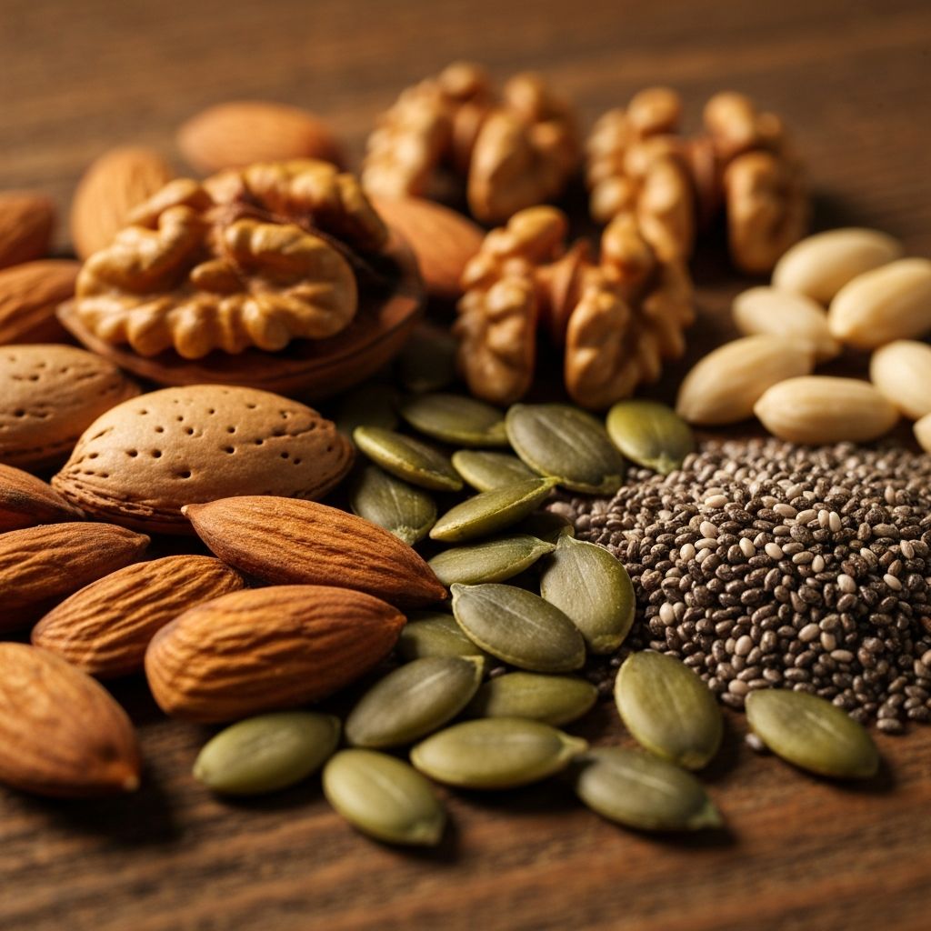 Various nuts and seeds